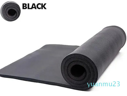 Thick NBR Non Slip Yoga Mat Fitness Mat with excluding Package Bag