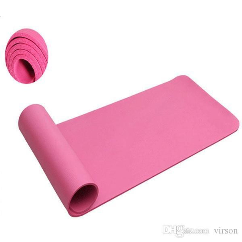 Thick NBR Non Slip Yoga Mat Fitness Mat with excluding Package Bag